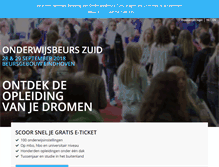 Tablet Screenshot of onderwijsbeurszuid.nl